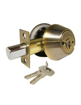 CERROJO AUSTRAL CS1 LLAVE MARIPOSA LATON ANTIGUO