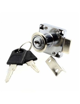 CERRADURA PARA CAJON 4110 CUADRADA 19X22MM SOARMA 2 LLAVES