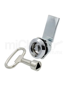 Cerradura Cierre Tablero Llave De Triangulo Niquel Mc705