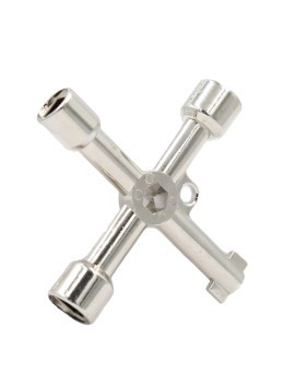 Llave Cruceta Para Cerraduras De Tablero Triangulo Double Bit Recta Mc454