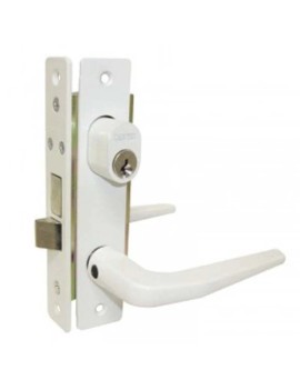 CERRADURA DEXTER 100 LLAVE MARIPOSA BLANCA 549 2102 PERFIL ANGOSTO