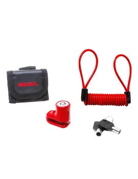 Candado Moto con Cable recordatorio Mikels CFD-05 Mediano