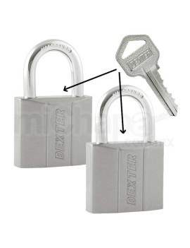 SET CANDADOS IGUALADOS 40MM 6924 DEXTER