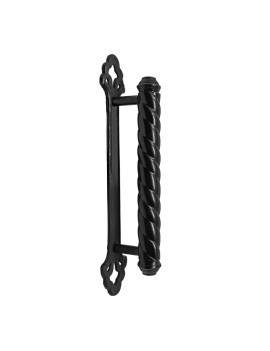 JALADERA COLONIAL NEGRA BARRA ESPIRAL