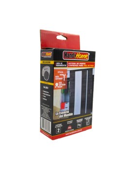 Sistema Corredizo para Riel de Piso 2 Puertas 50kgs 3951 Handyhome
