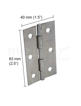 BISAGRA 2.5" ACERO 1.3 MM SOARMA