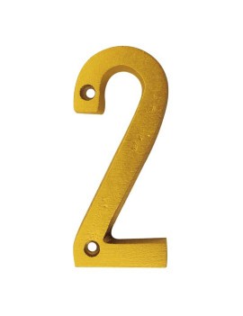 NUMERO "2" DECORATIVO 8CM PUERTA PARED