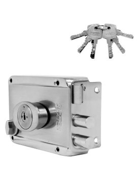 CERRADURA AUTOM DEXTER 6772 2 BULONES AINOX