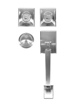 CERRADURA GATILLO YALE NAPOLES LLAVE LLAVE NIQUEL SATINADO