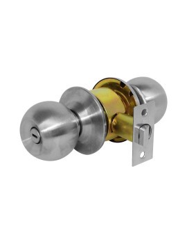 CERRADURA PERILLA BAÑO ACERO DEXTER BARZA 6606