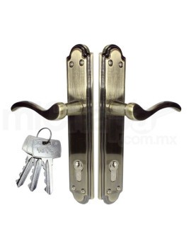 CERRADURA MALTA TOVER LATON ANTIGUO 2F5 ENTRADA PRINCIPAL